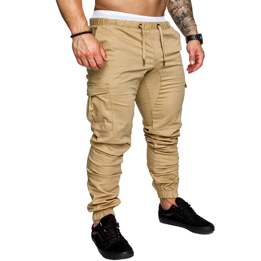New Men's Casual Tether Elastic Sports Trousers