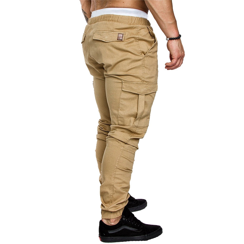 New Men's Casual Tether Elastic Sports Trousers