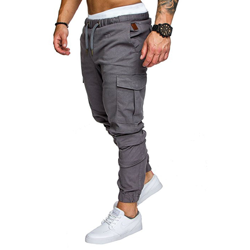 New Men's Casual Tether Elastic Sports Trousers