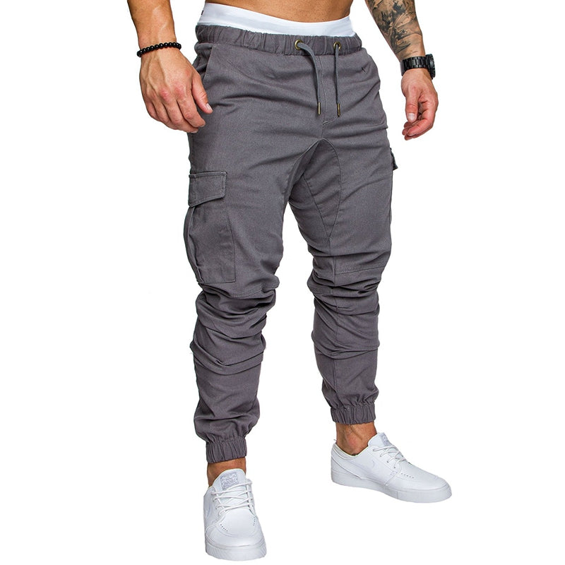 New Men's Casual Tether Elastic Sports Trousers
