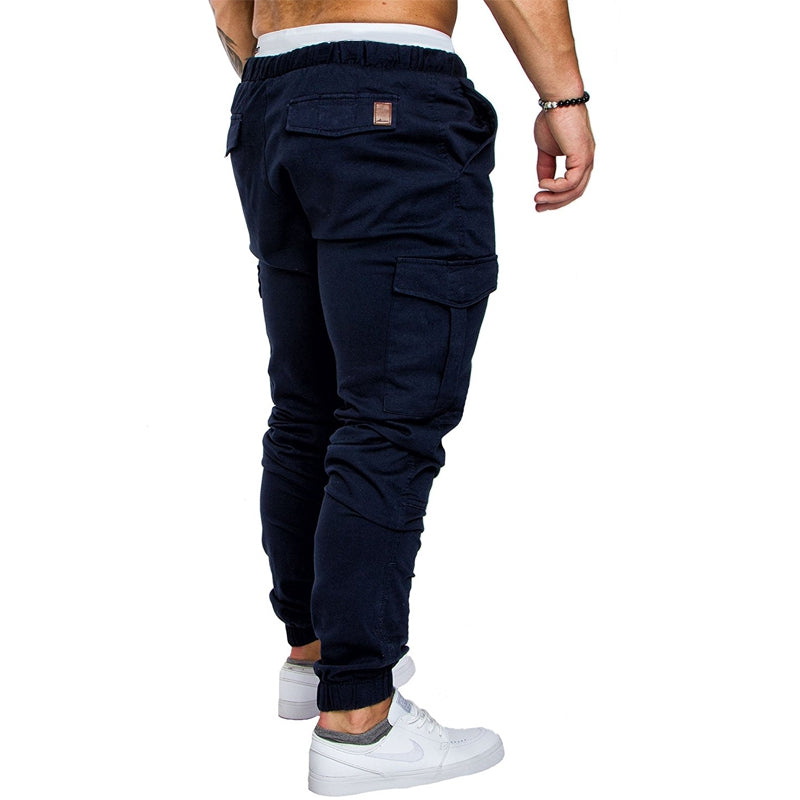 New Men's Casual Tether Elastic Sports Trousers