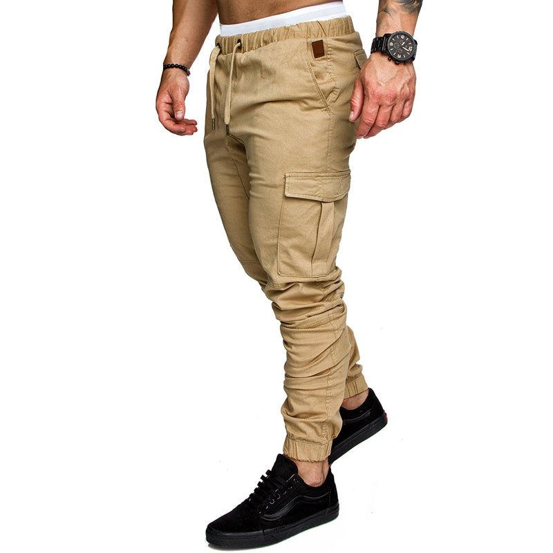 New Men's Casual Tether Elastic Sports Trousers