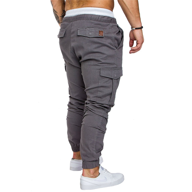New Men's Casual Tether Elastic Sports Trousers